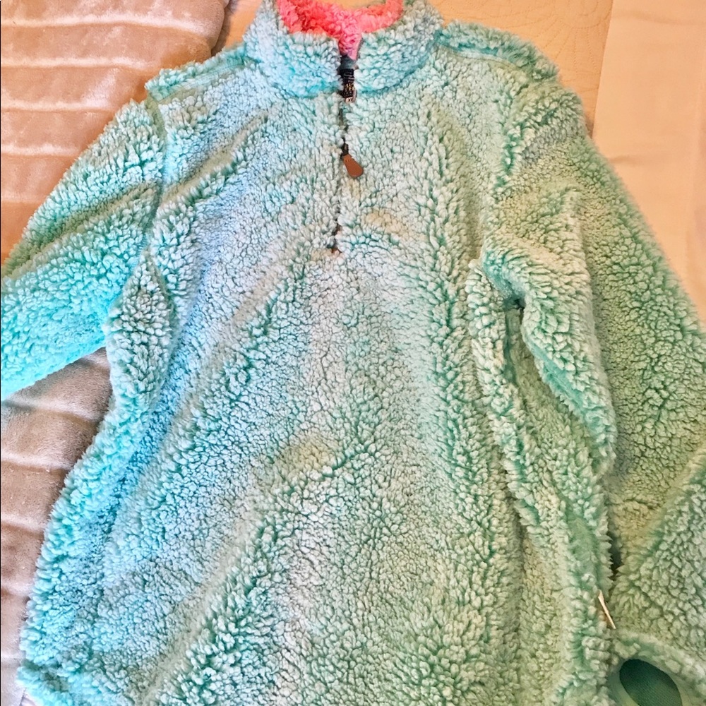 Simply Southern Sherpa half zip pullover